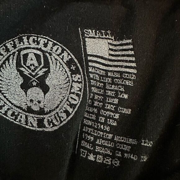 Affliction Lace Up Back Tee S - Picture 5 of 5